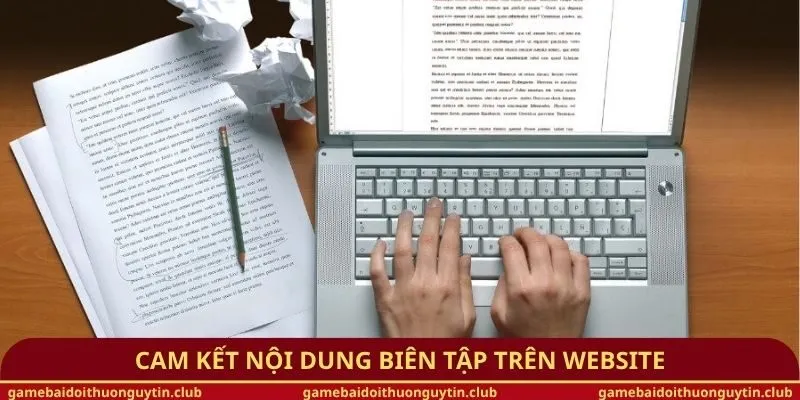 Cam kết nội dung biên tập trên website