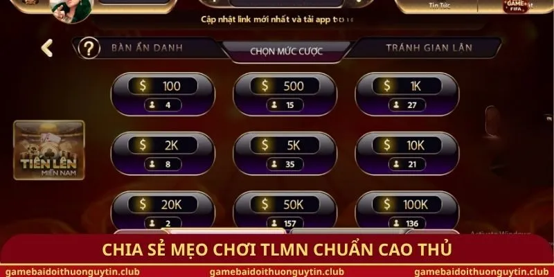 Chia sẻ mẹo chơi TLMN chuẩn cao thủ