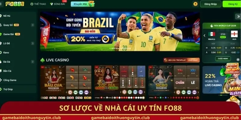 Sơ lược về nhà cái uy tín Fo88