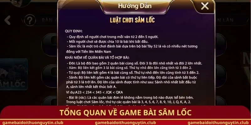 Tổng quan về game bài sâm lốc