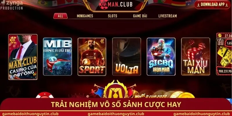 Trải nghiệm vô số sảnh cược hay
