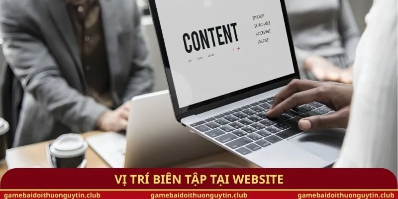 Vị trí biên tập tại website